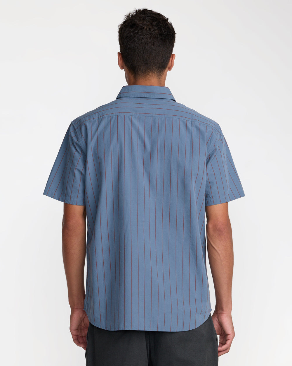 Dayshift Workwear Stripe Short Sleeve Shirt - Vintage Navy | RVCA discount