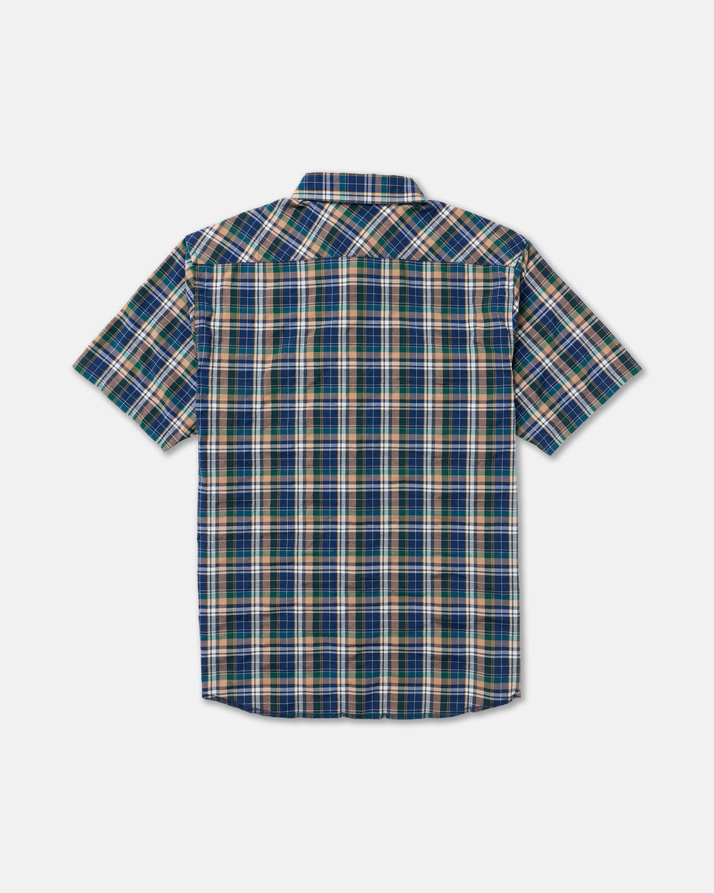 Dayshift Truckin Plaid Short Sleeve Shirt - Dark Denim | RVCA sale