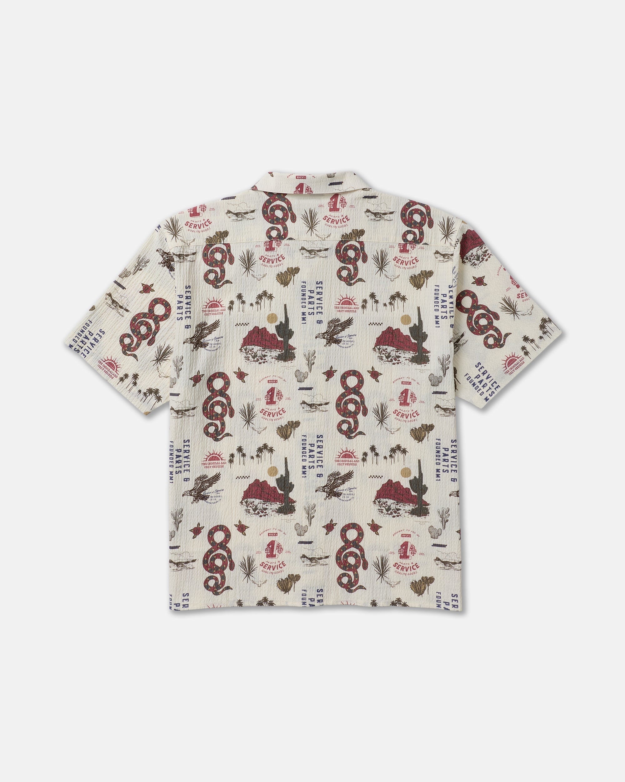Wasteland Short Sleeve Shirt - Natural | RVCA discount
