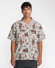 Wasteland Short Sleeve Shirt - Natural | RVCA discount