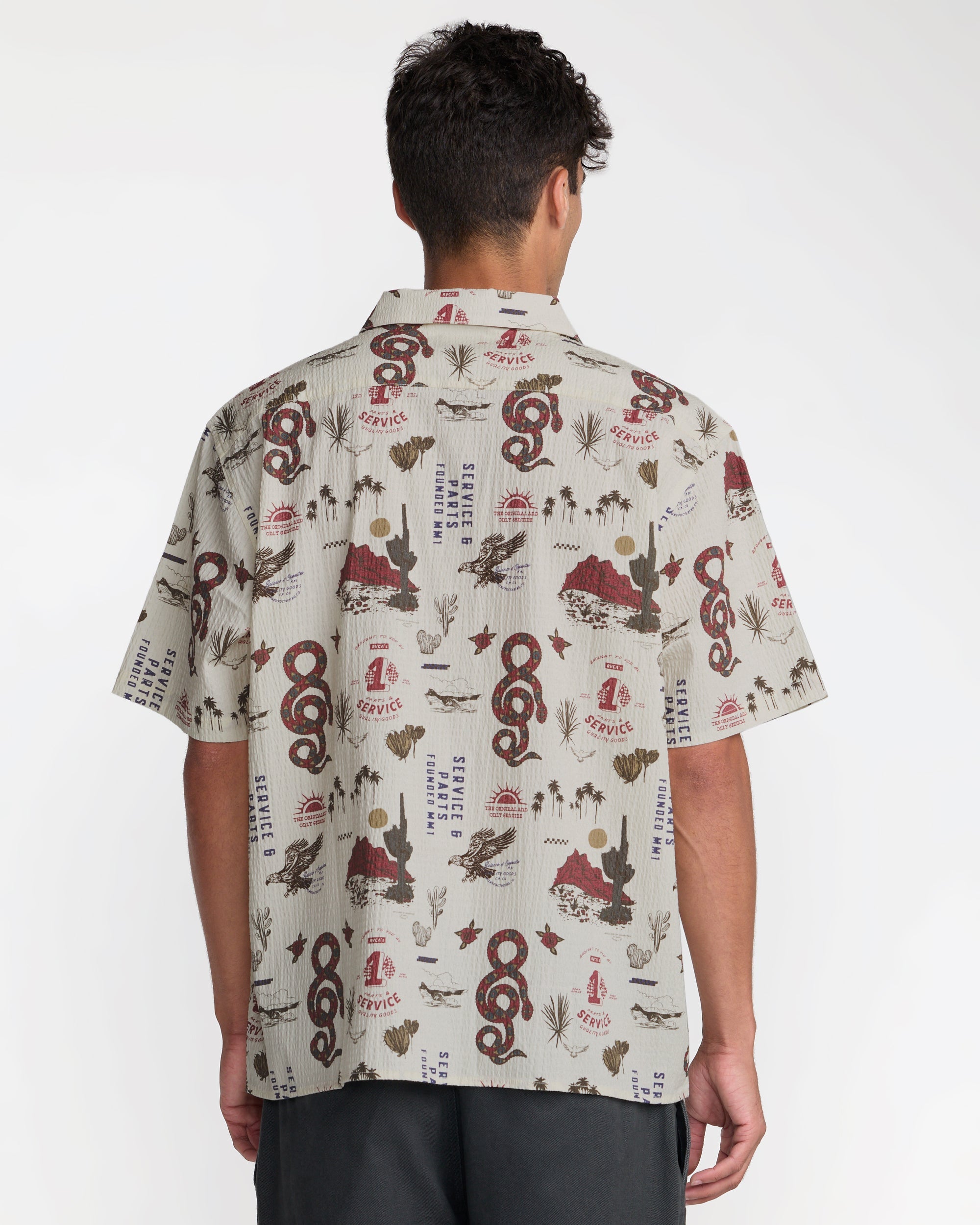 Wasteland Short Sleeve Shirt - Natural | RVCA discount