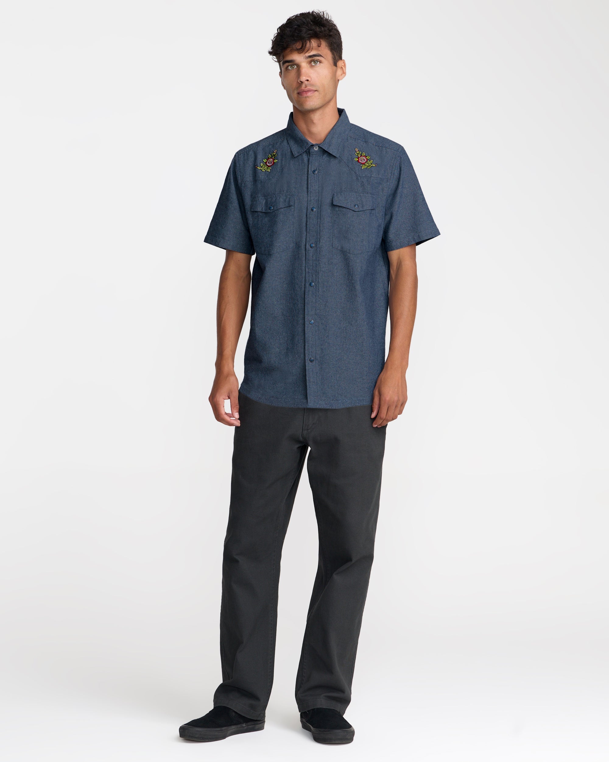 Rosa Chambray Shirt - Indigo | RVCA outlet