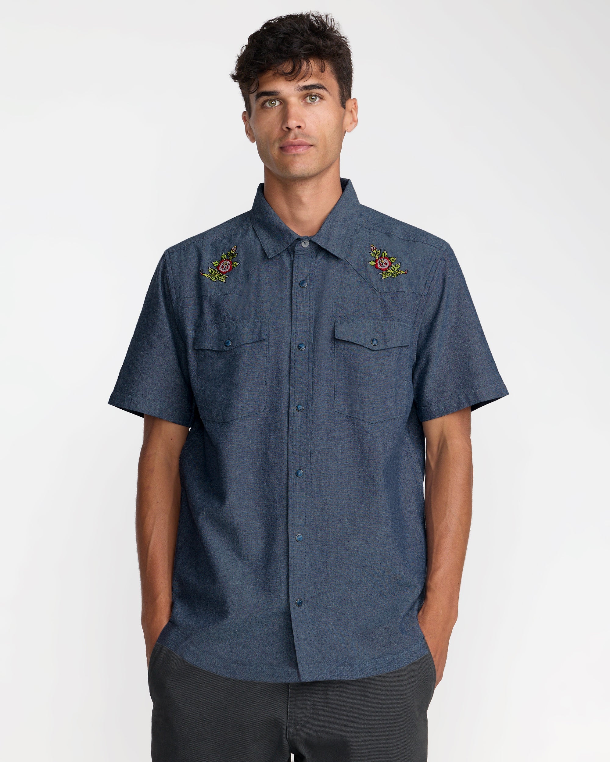 Rosa Chambray Shirt - Indigo | RVCA outlet