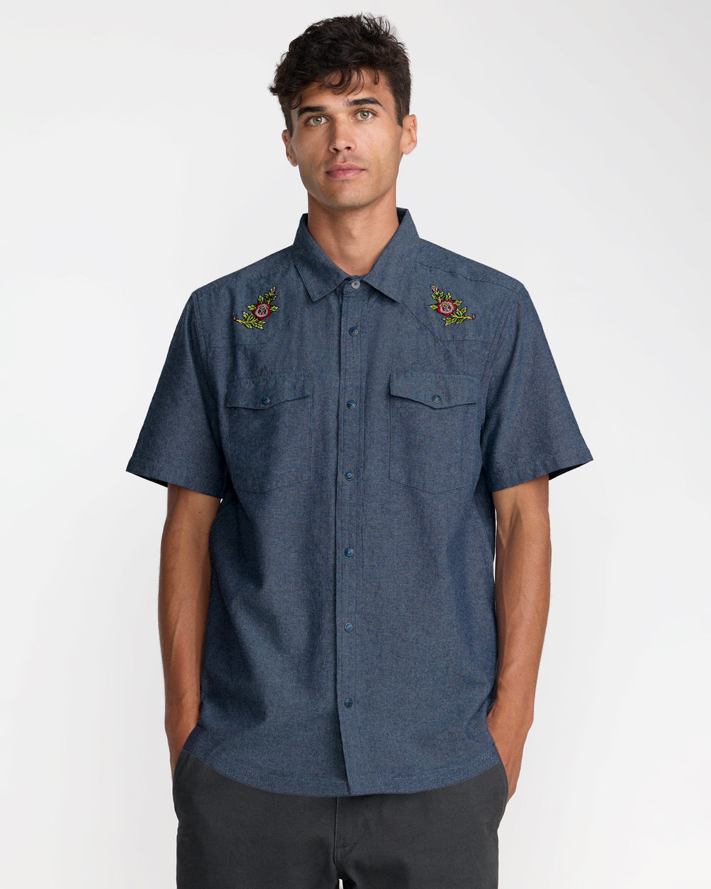 Rosa Chambray Shirt - Indigo | RVCA outlet