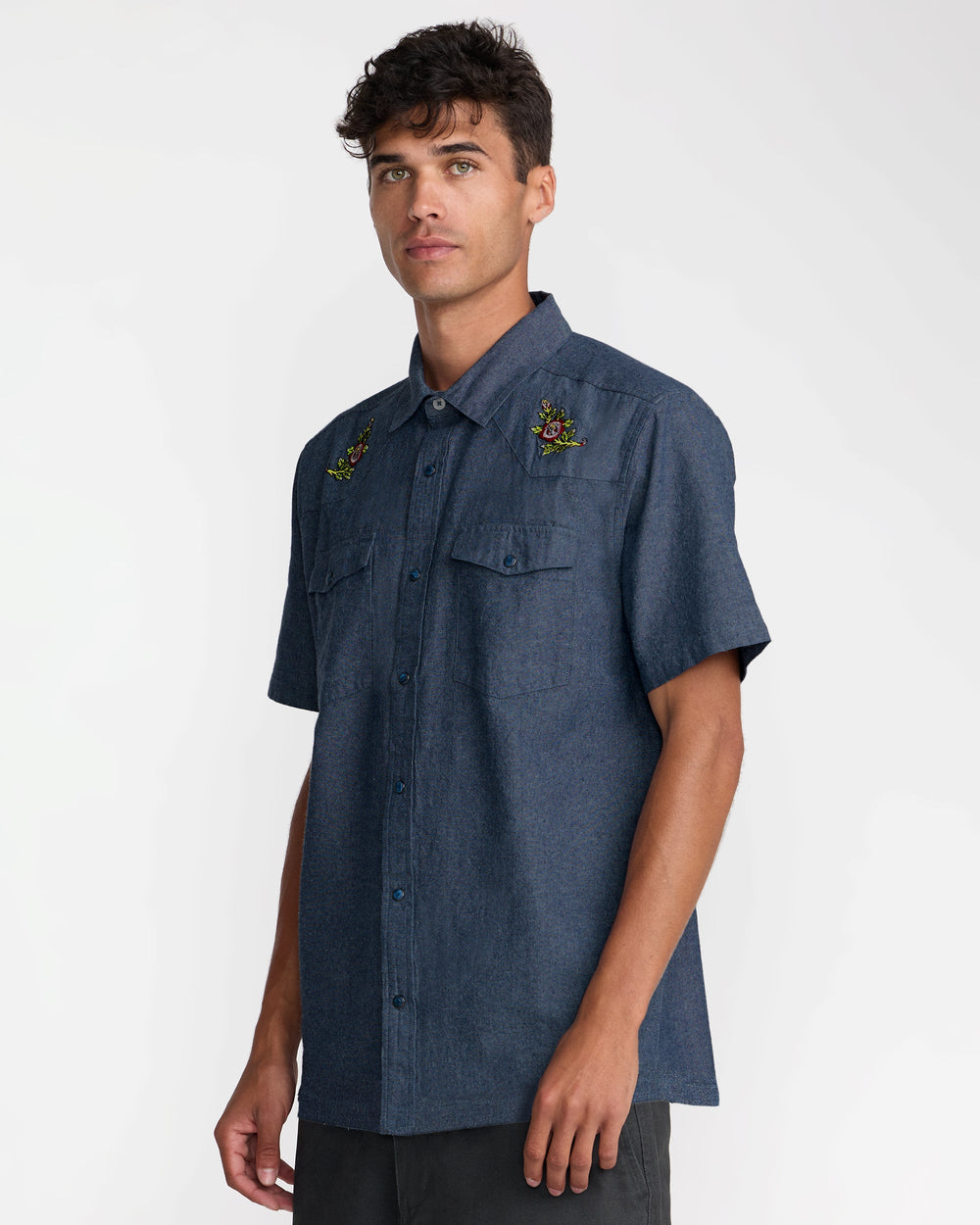 Rosa Chambray Shirt - Indigo | RVCA outlet