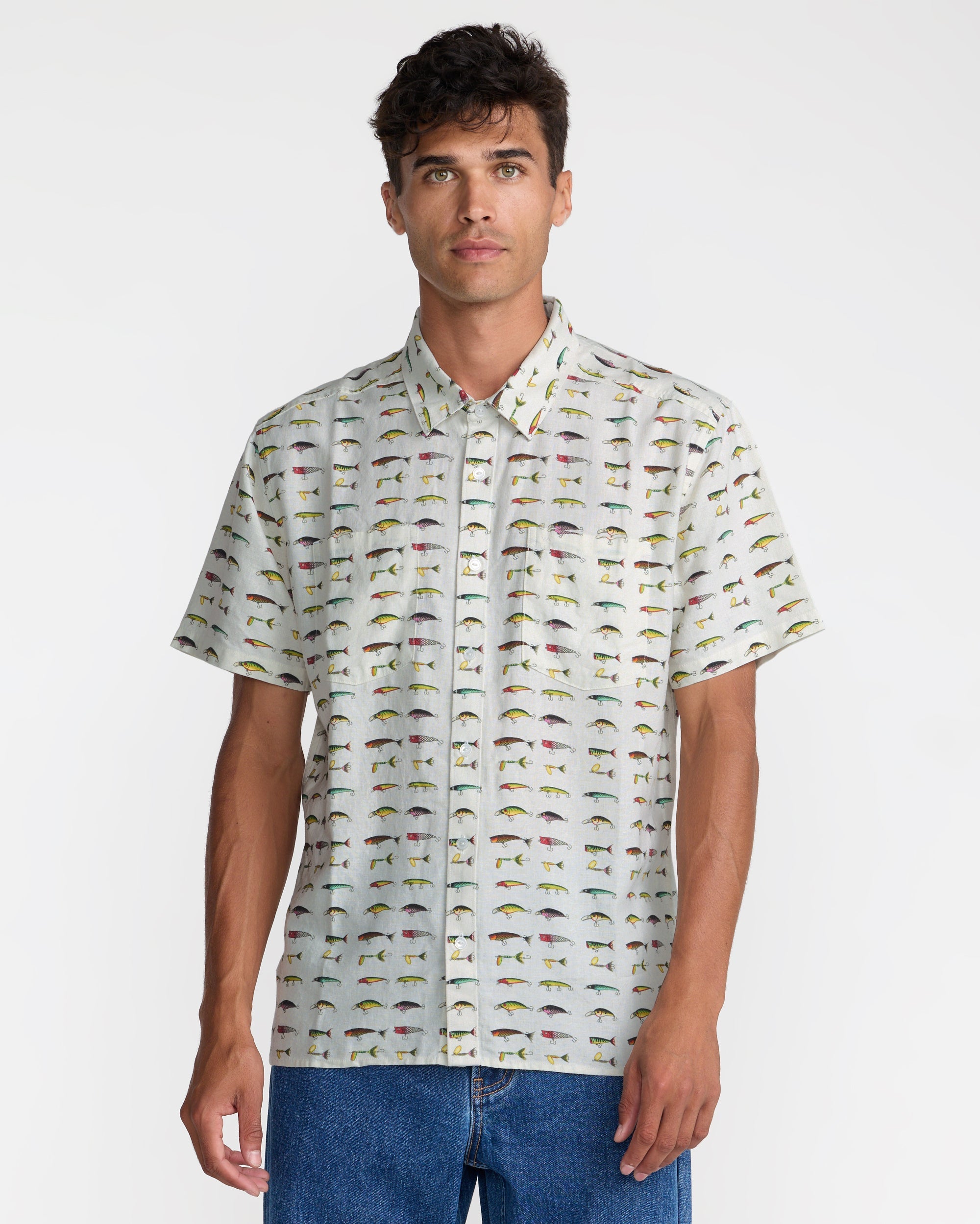 Tackle Shop Short Sleeve Shirt - Wheat | RVCA near me