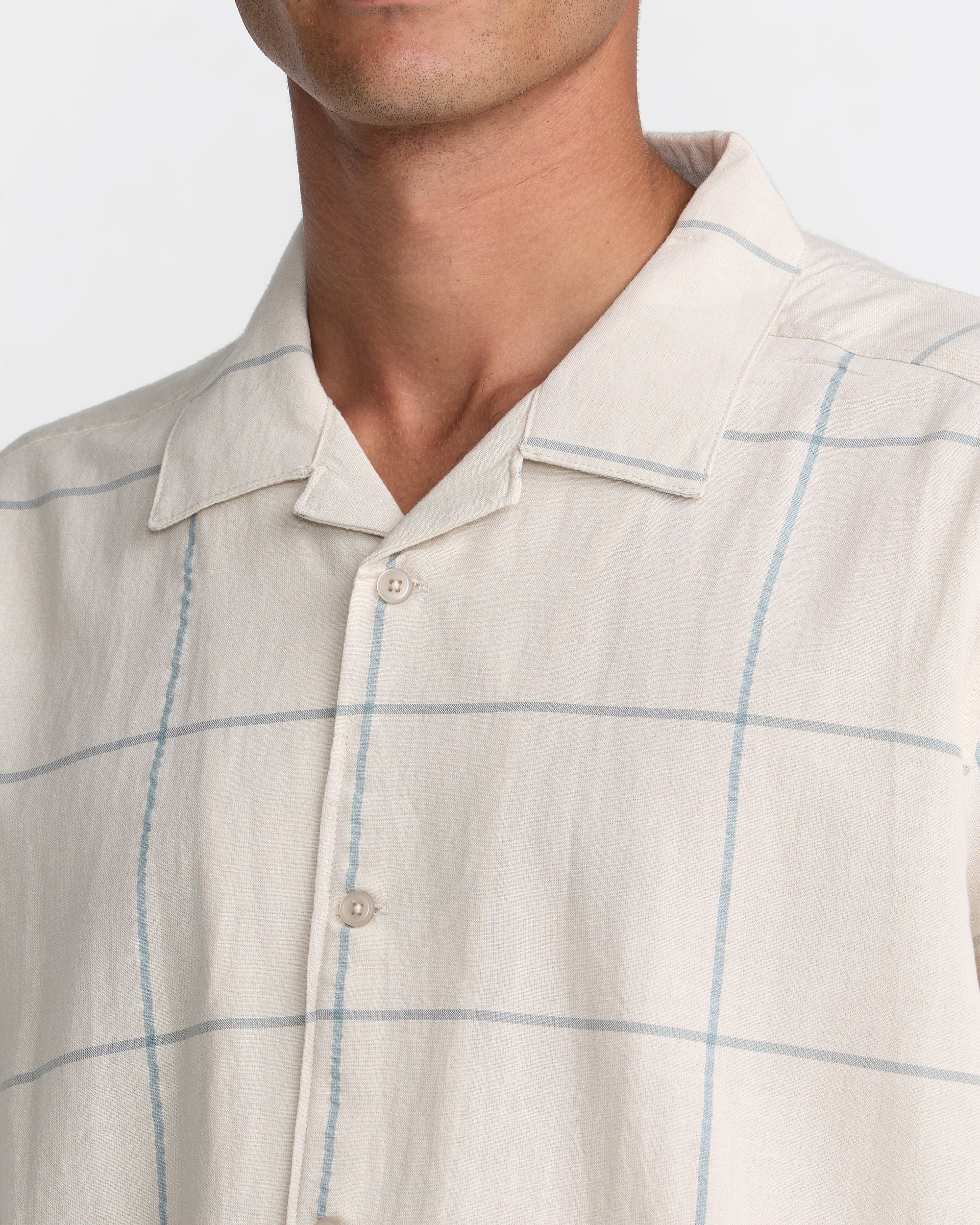 VAcancy Plaid Short Sleeve Shirt - Ceramic | RVCA sale