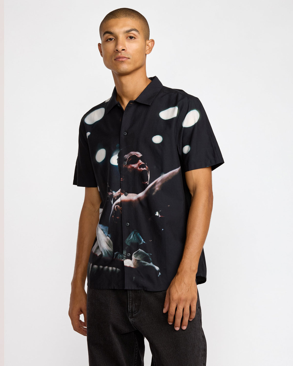 VA X Ali Rumble Short Sleeve Shirt - RVCA Black | RVCA outlet