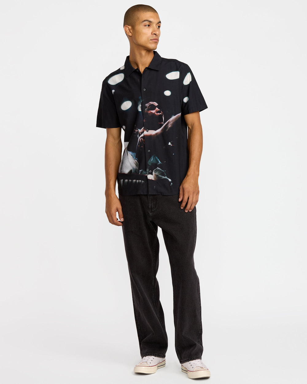 VA X Ali Rumble Short Sleeve Shirt - RVCA Black | RVCA outlet