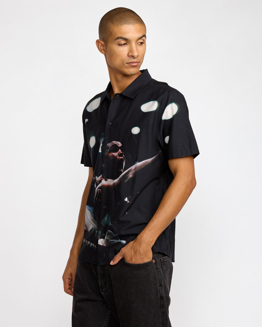 VA X Ali Rumble Short Sleeve Shirt - RVCA Black | RVCA outlet