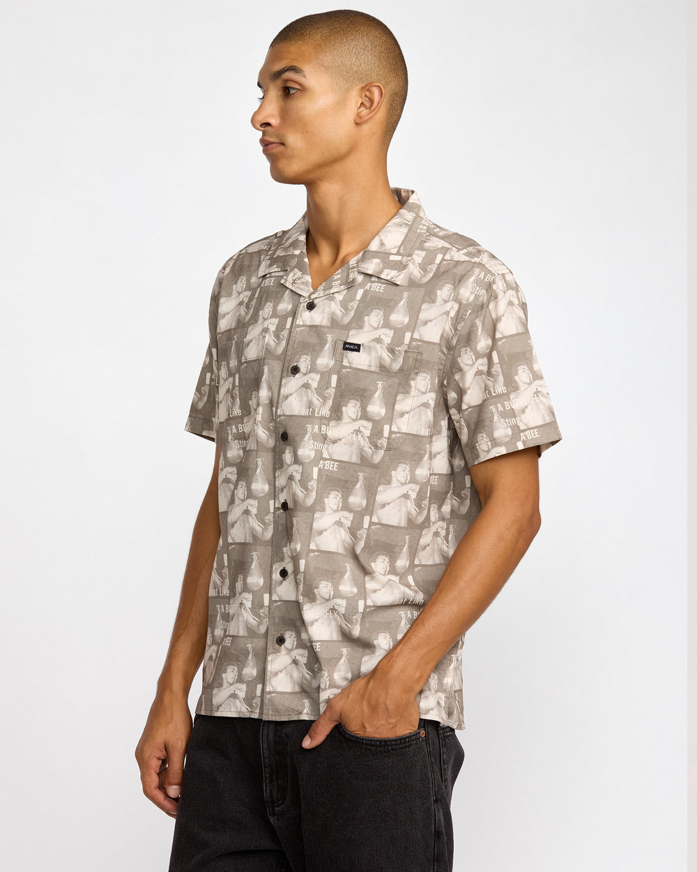 VA X Ali Float Sting Short Sleeve Shirt - Mushroom | RVCA sale