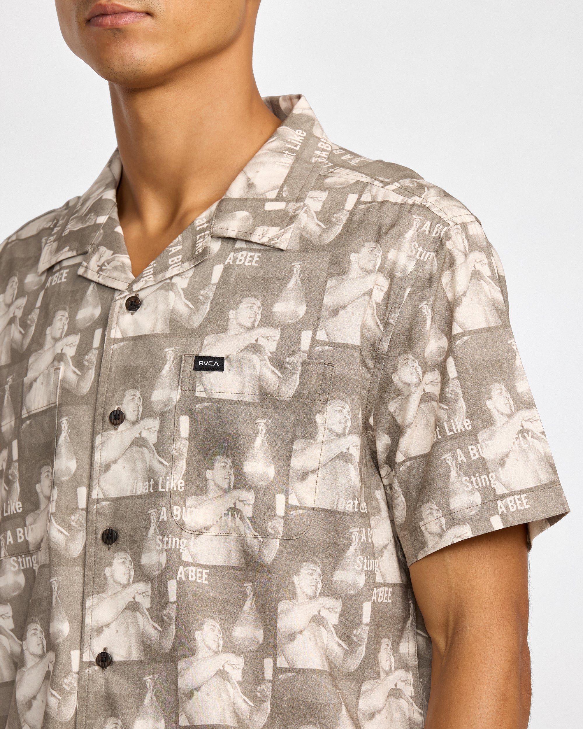 VA X Ali Float Sting Short Sleeve Shirt - Mushroom | RVCA sale