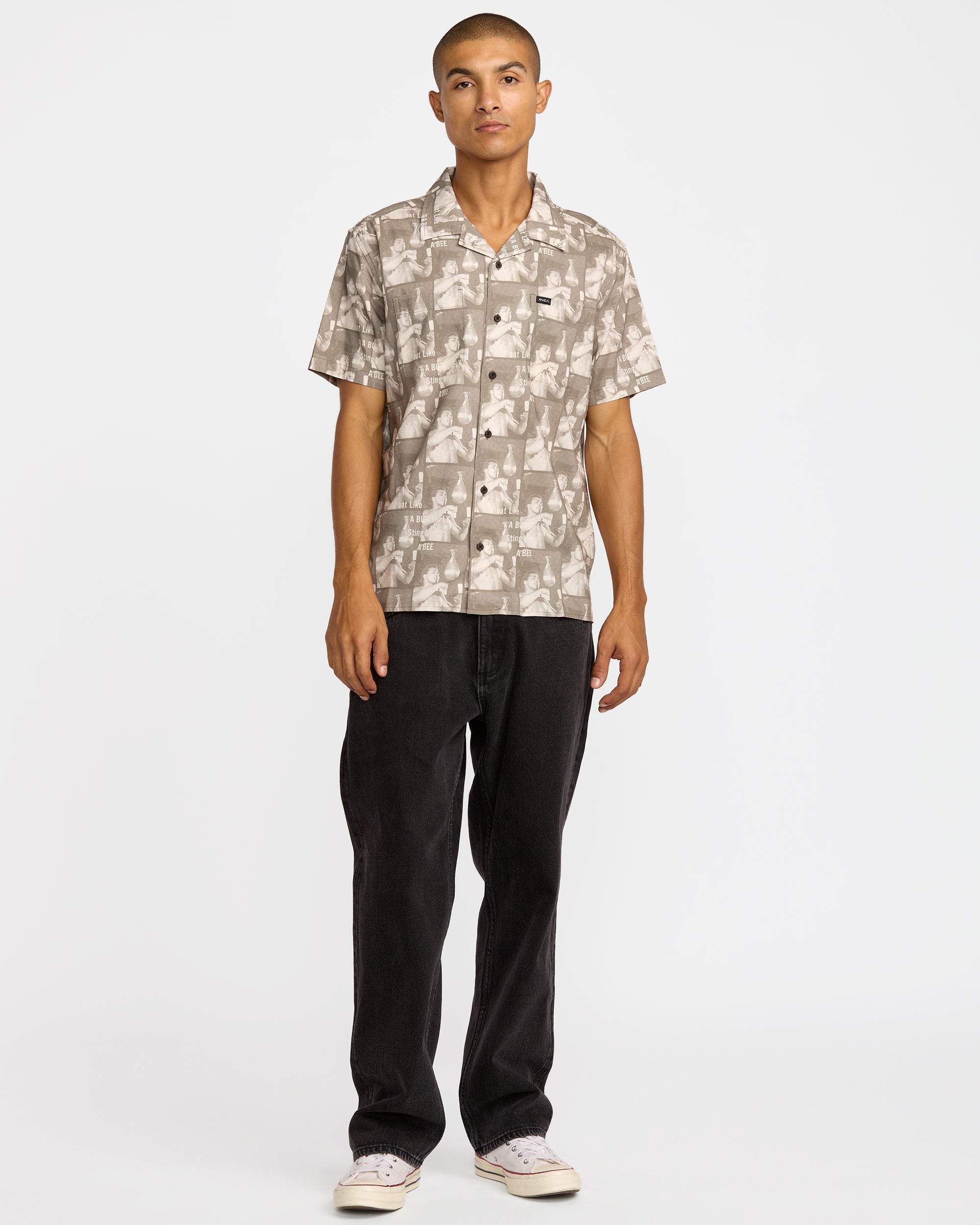 VA X Ali Float Sting Short Sleeve Shirt - Mushroom | RVCA sale