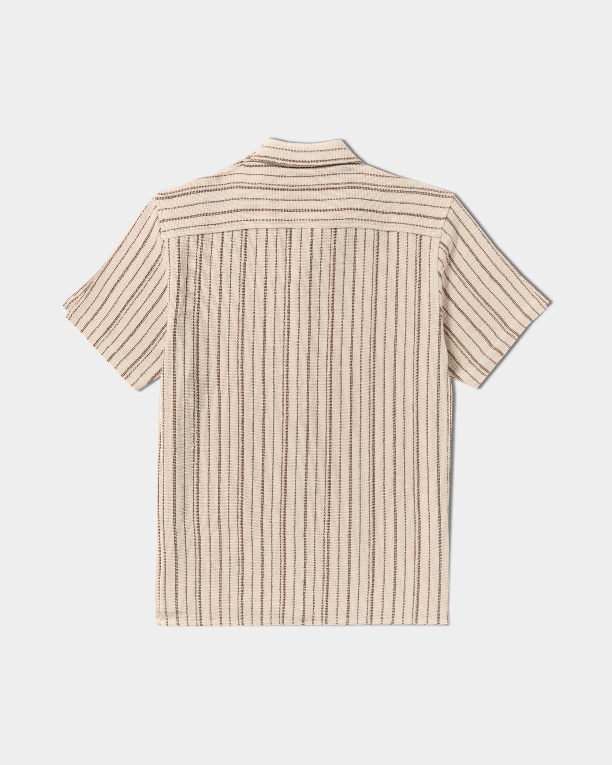 Vacancy Stripe Short Sleeve Shirt - Ceramic | RVCA for sale