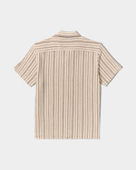 Vacancy Stripe Short Sleeve Shirt - Ceramic | RVCA for sale
