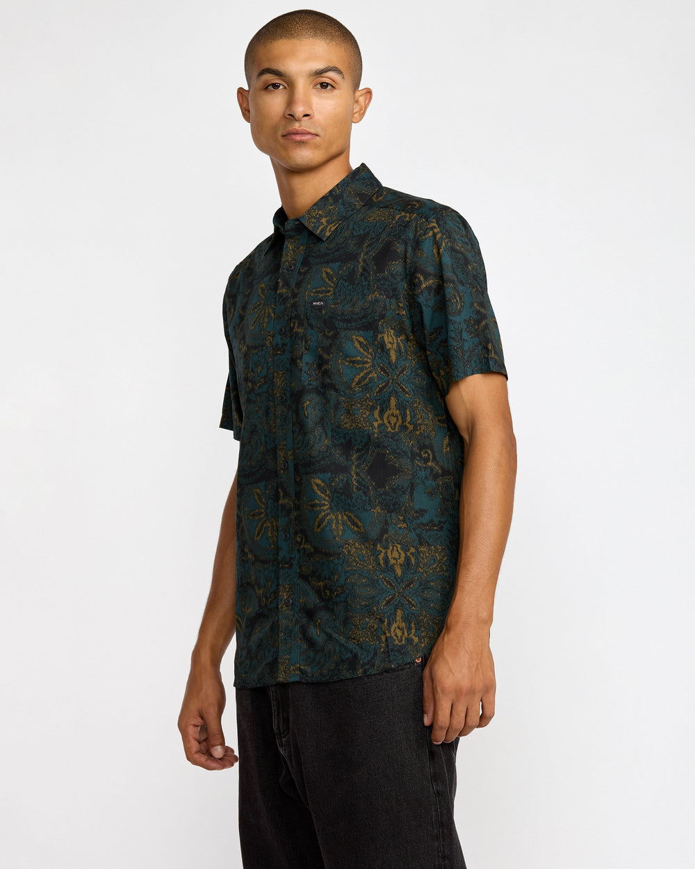 Sunup Short Sleeve Shirt - Hunter Green | RVCA outlet