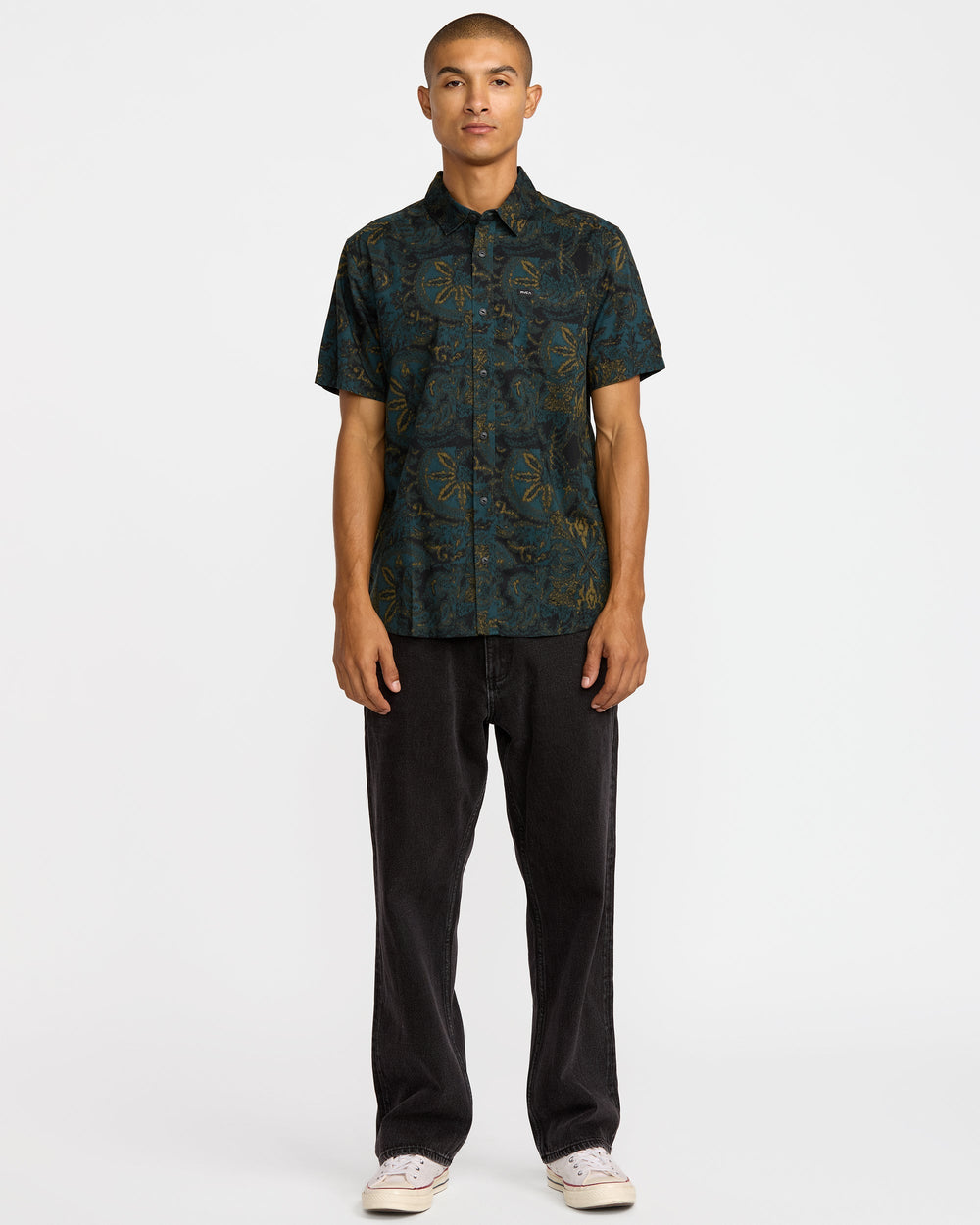 Sunup Short Sleeve Shirt - Hunter Green | RVCA outlet