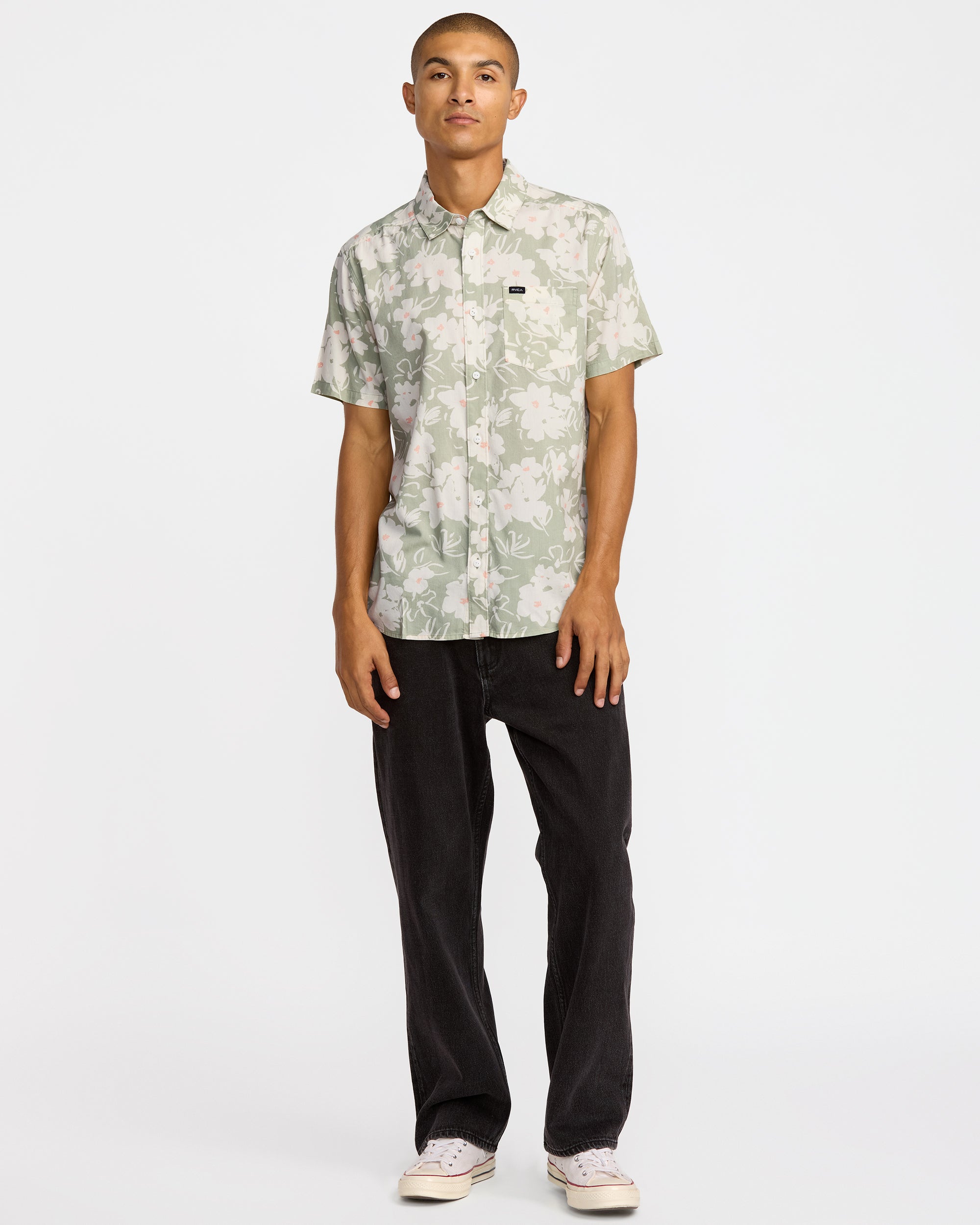 Sunup Short Sleeve Shirt - Light Olive | RVCA online