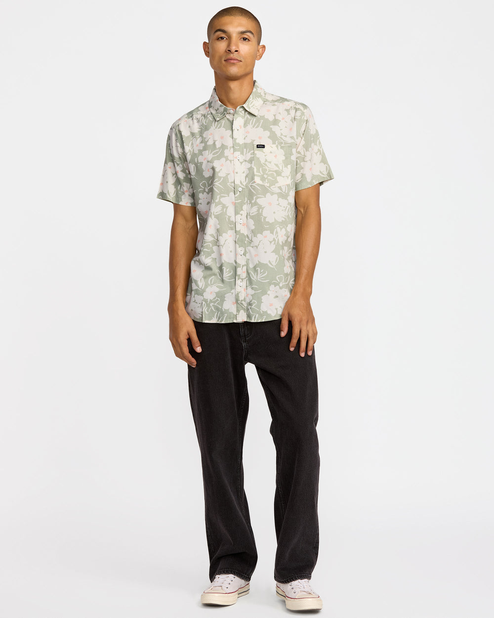 Sunup Short Sleeve Shirt - Light Olive | RVCA online