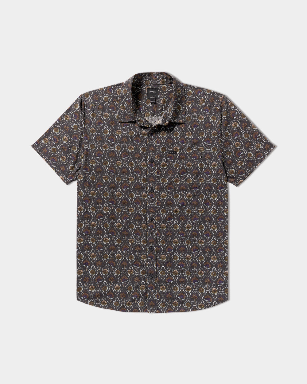 Blossom Quilt Short Sleeve Shirt - RVCA Black | RVCA US