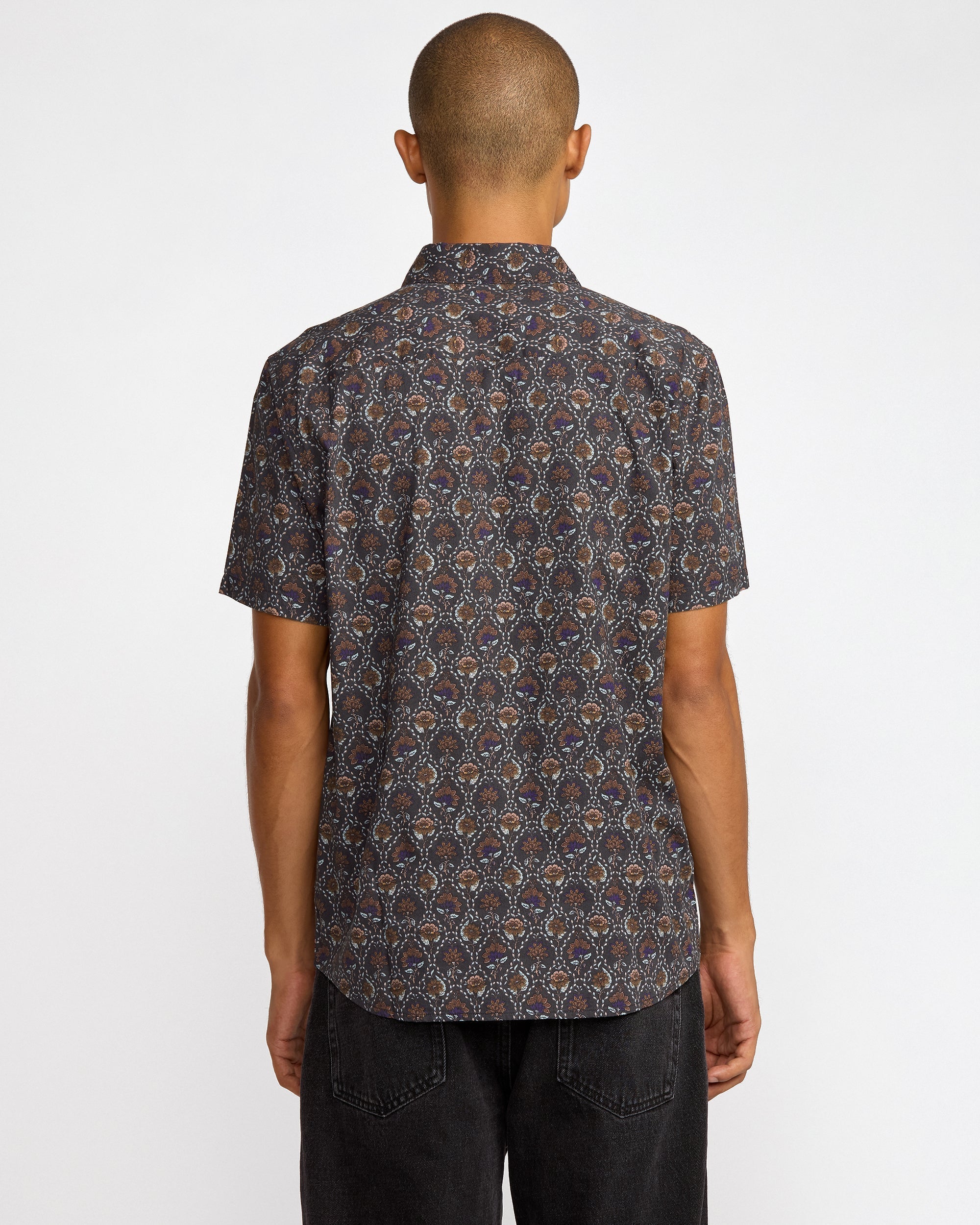 Blossom Quilt Short Sleeve Shirt - RVCA Black | RVCA US