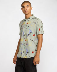 Craft Short Sleeve Shirt - Green Tea | RVCA online