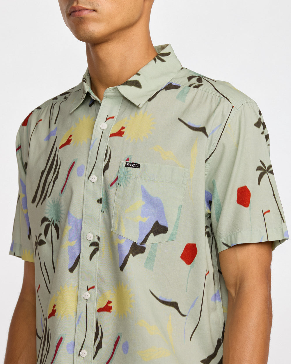 Craft Short Sleeve Shirt - Green Tea | RVCA online