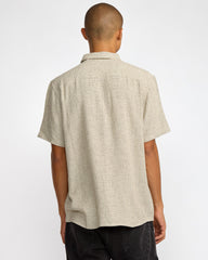 KSL Yarn Dye Short Sleeve Shirt - Silver Bleach | RVCA discount