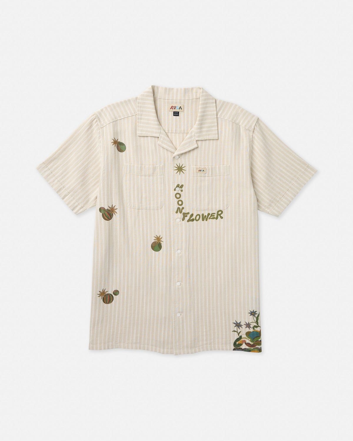 Mel G Moonlight Short Sleeve Shirt - Antique White | RVCA online