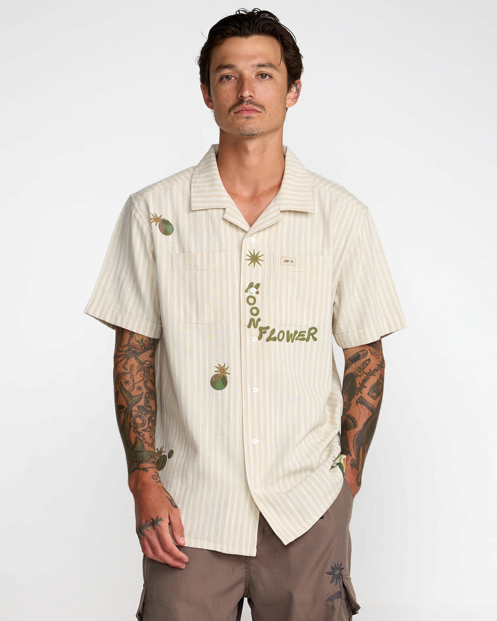 Mel G Moonlight Short Sleeve Shirt - Antique White | RVCA online