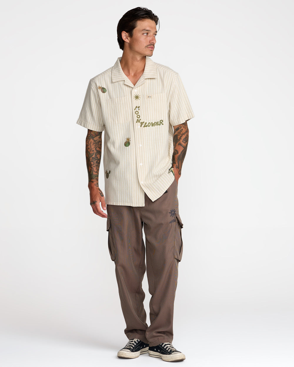 Mel G Moonlight Short Sleeve Shirt - Antique White | RVCA online
