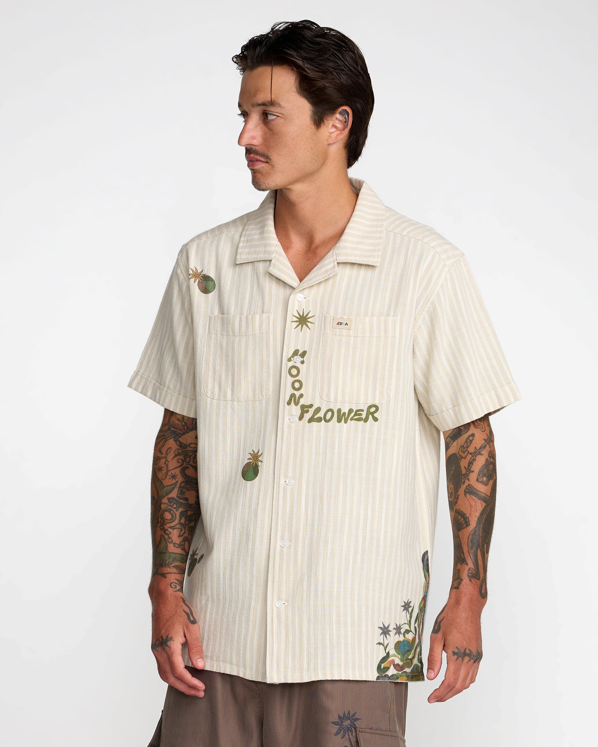 Mel G Moonlight Short Sleeve Shirt - Antique White | RVCA online