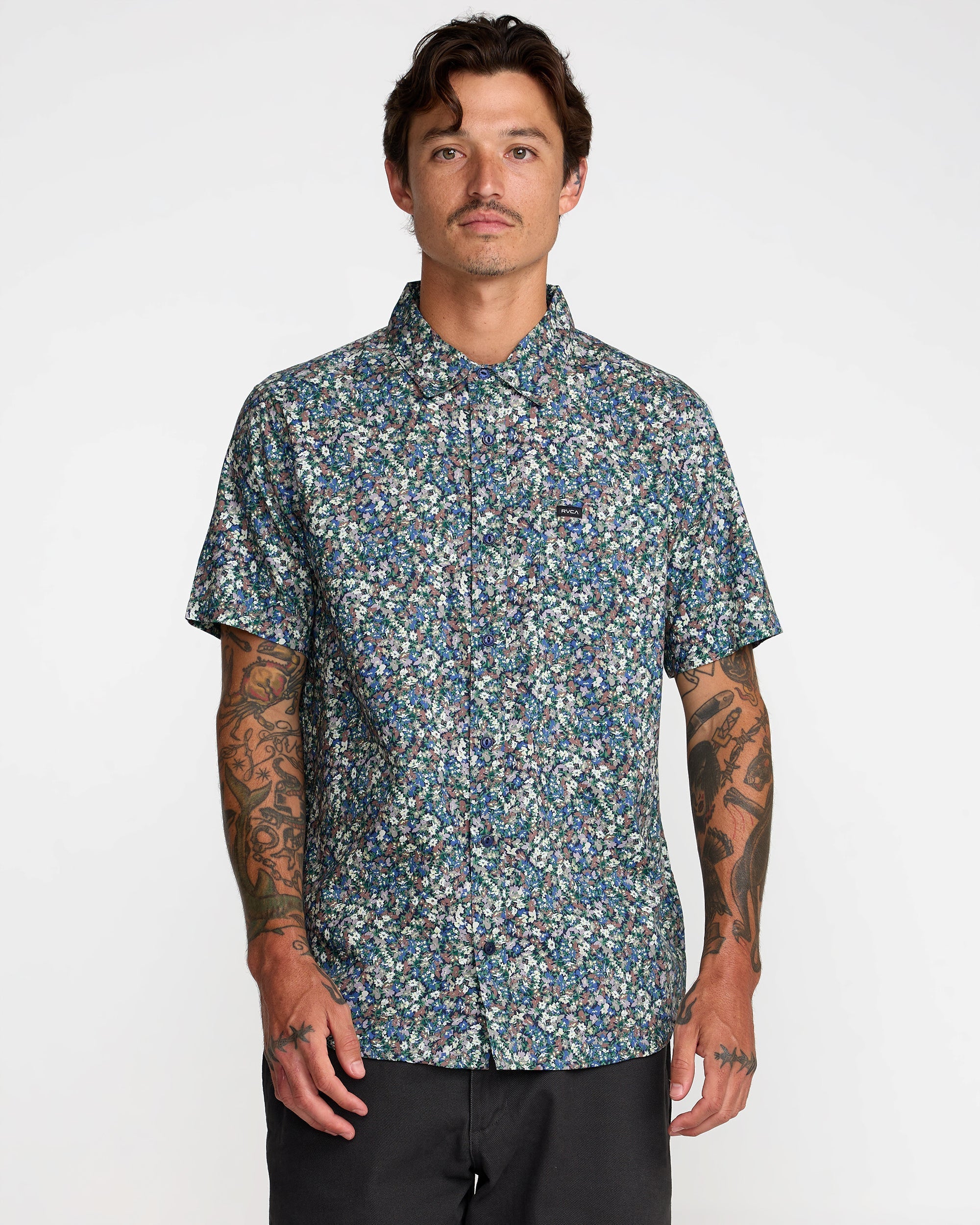Heavy Bloom Shirt - Vintage Navy | RVCA US