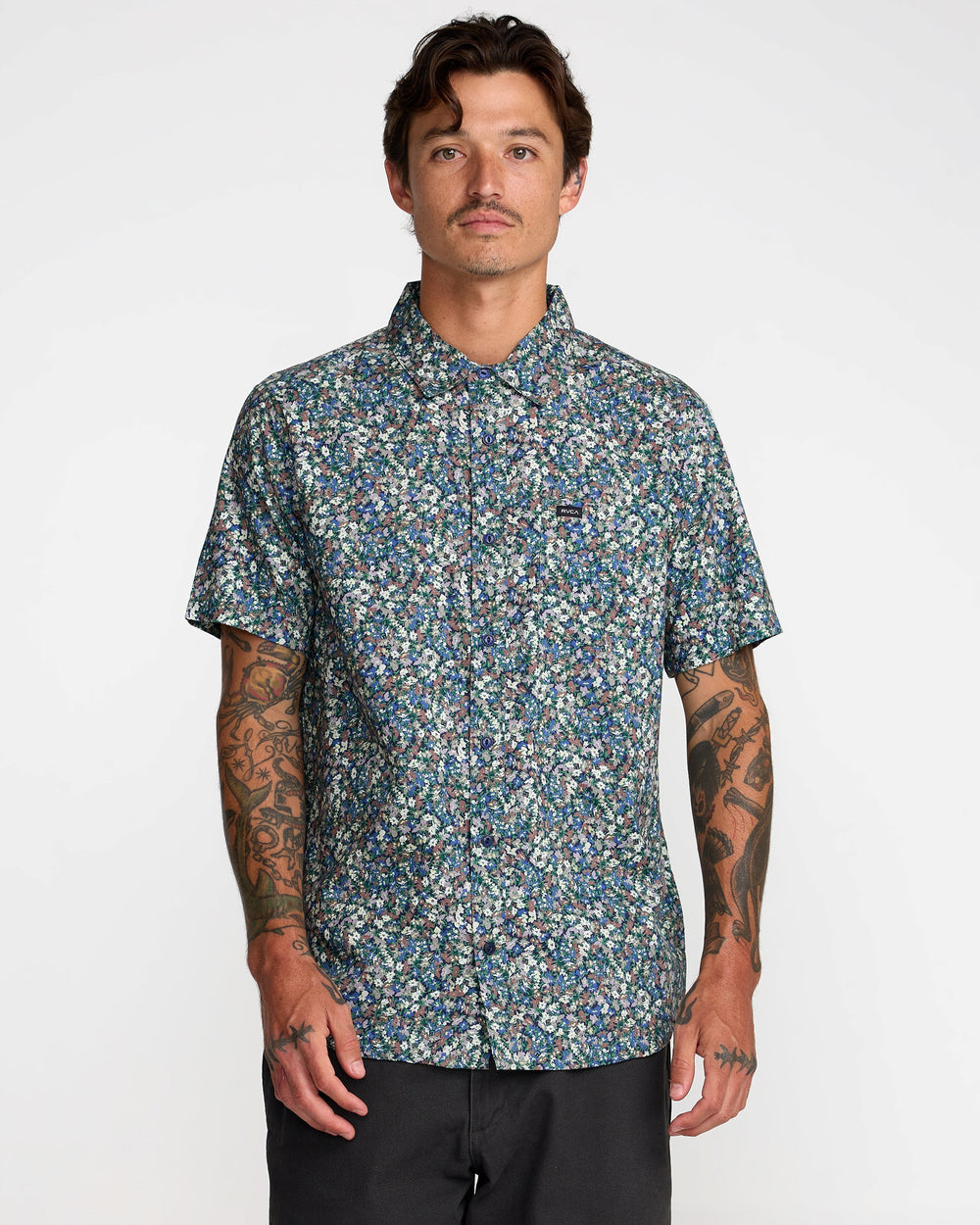 Heavy Bloom Shirt - Vintage Navy | RVCA US