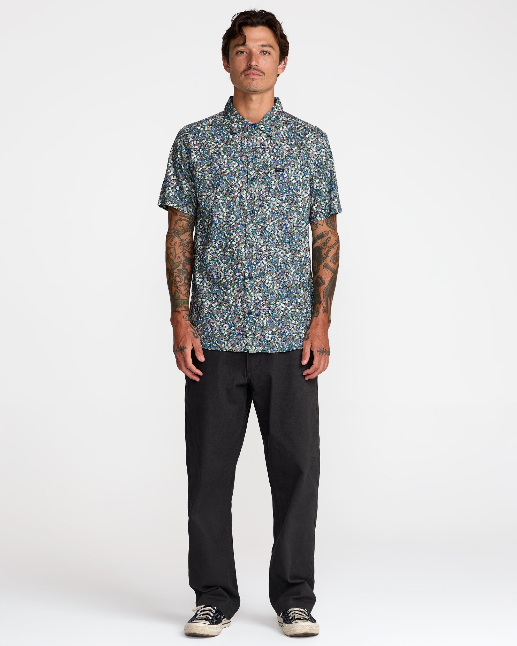 Heavy Bloom Shirt - Vintage Navy | RVCA US