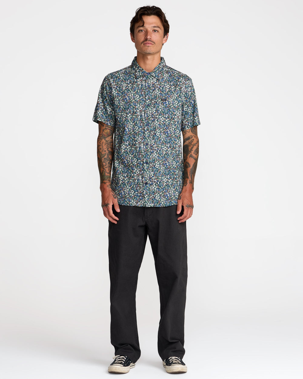 Heavy Bloom Shirt - Vintage Navy | RVCA US