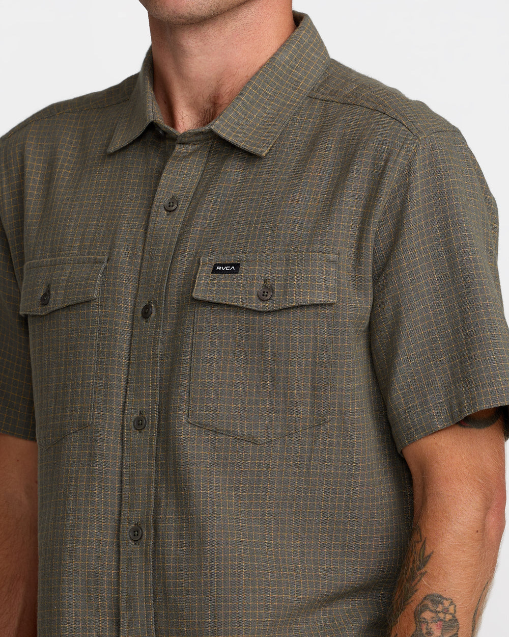 Costa Plaid - Sage Leaf | RVCA for sale