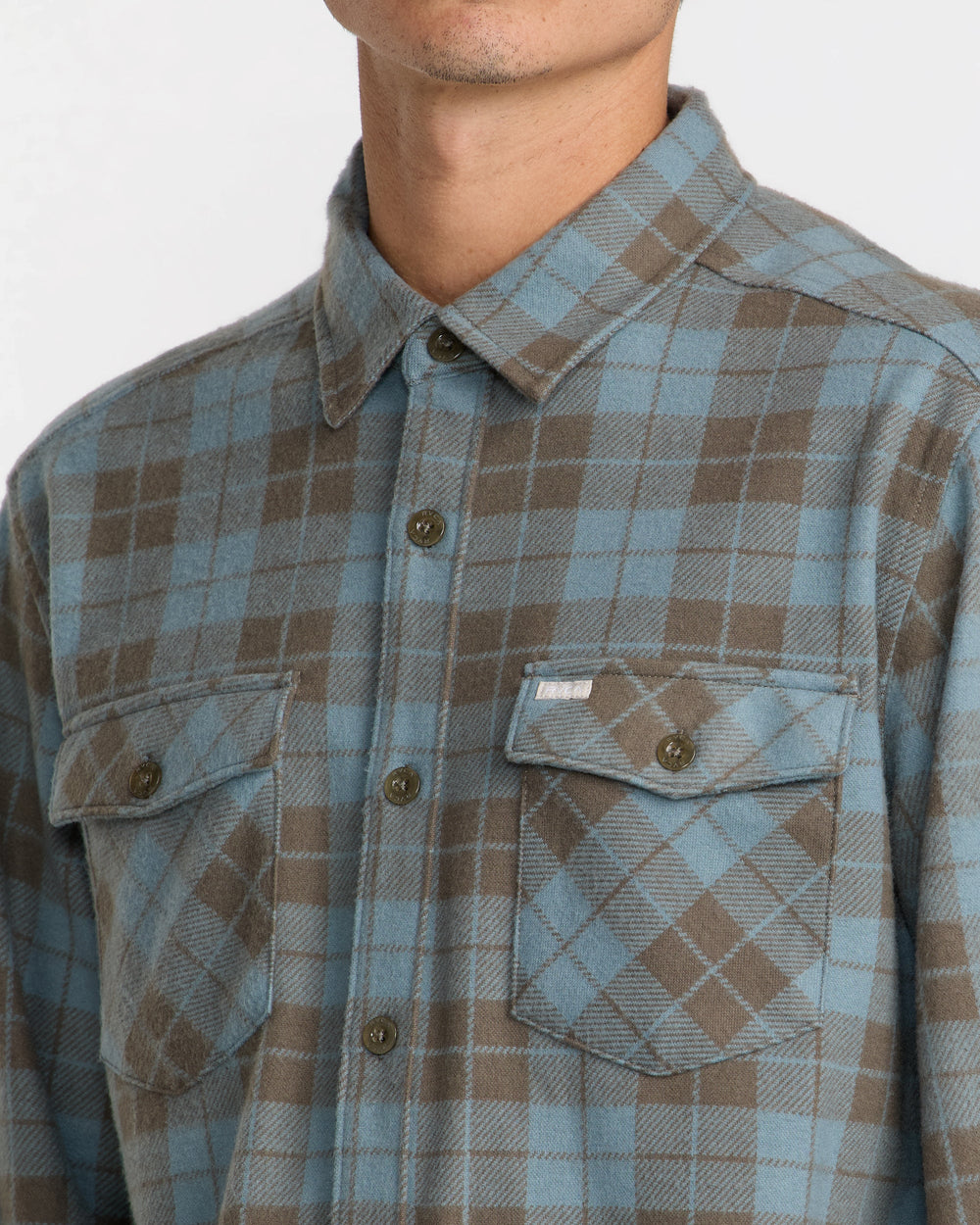 VAcancy Flannel Long Sleeve Shirt - Lead | RVCA online