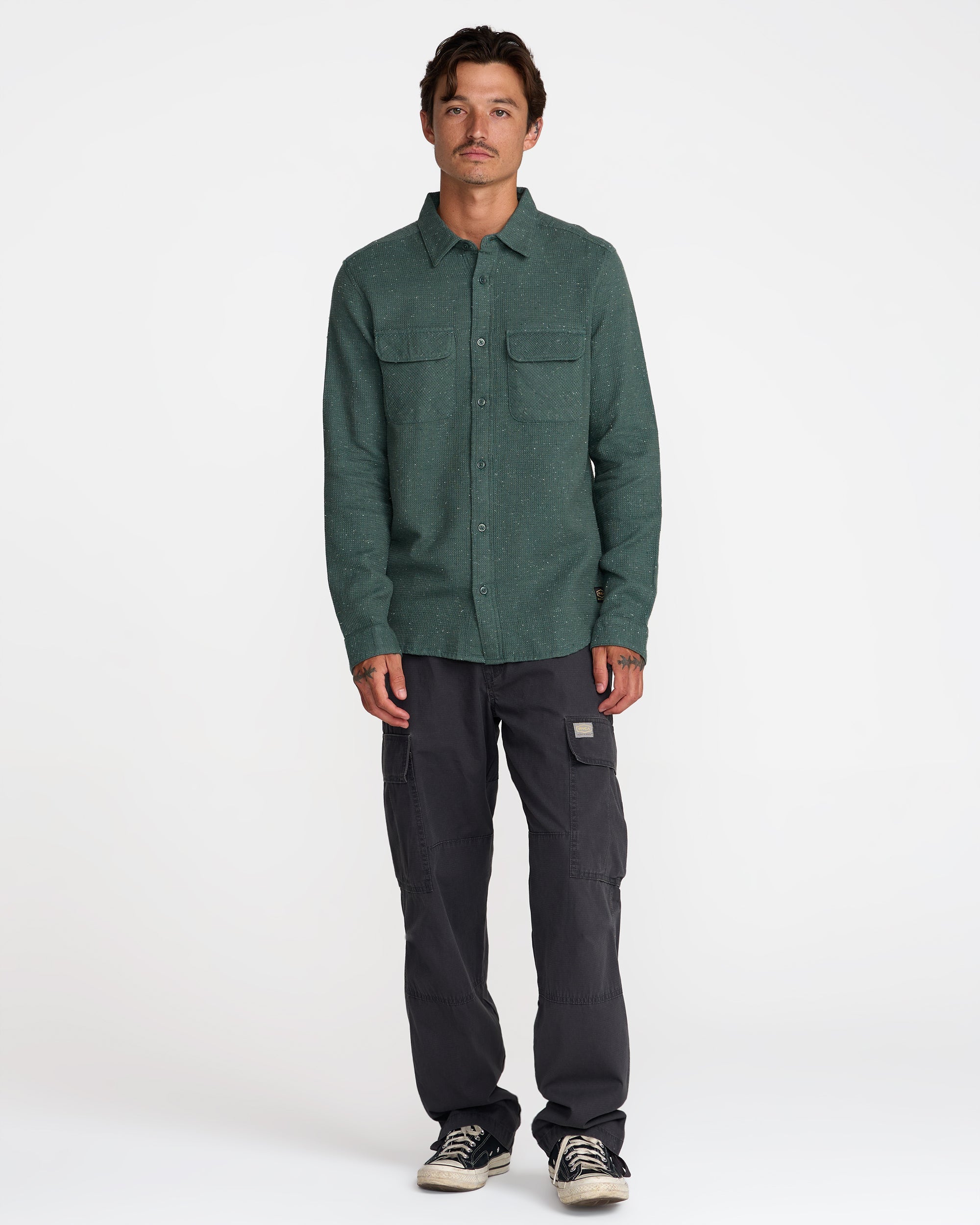 Dayshift Flannel - Balsam Green | RVCA discount