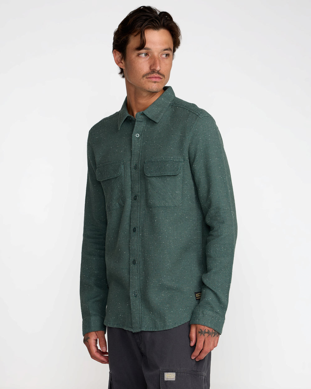 Dayshift Flannel - Balsam Green | RVCA discount