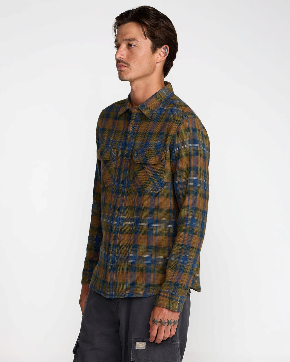 Dayshift Flannel - Olive | RVCA on sale