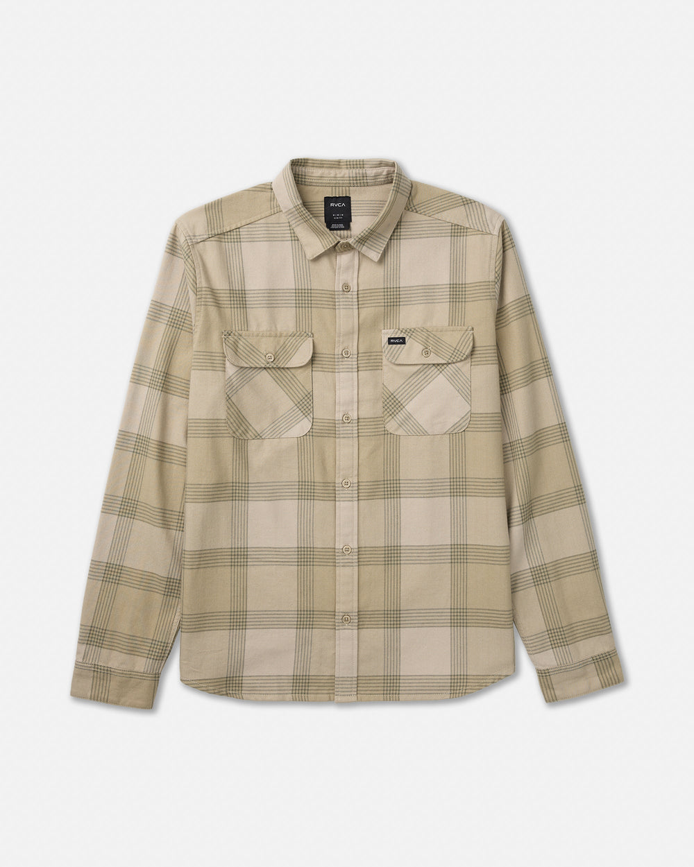That'll Work Flannel Long Sleeve - Light Khaki | RVCA sale
