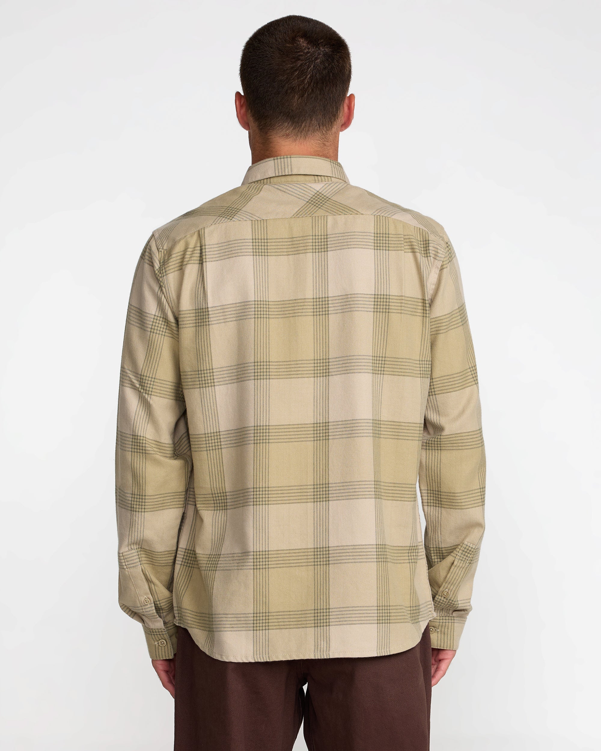 That'll Work Flannel Long Sleeve - Light Khaki | RVCA sale