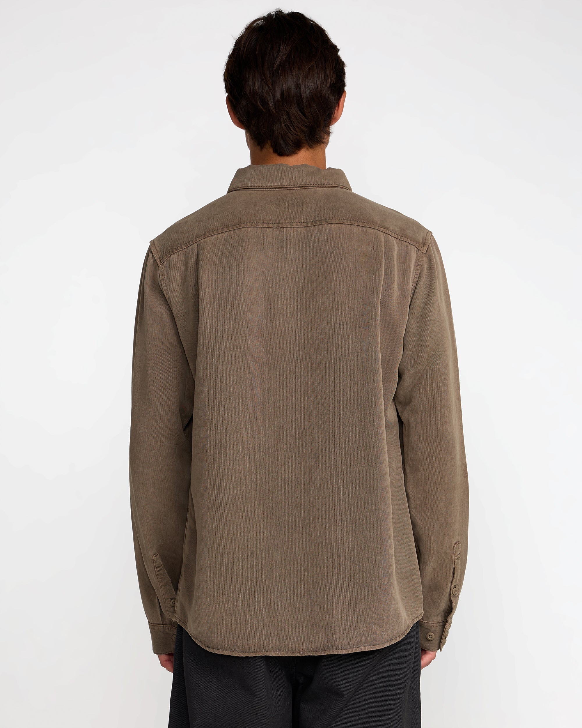 Mel G Moon Flower Long Sleeve Shirt - Mushroom | RVCA on sale