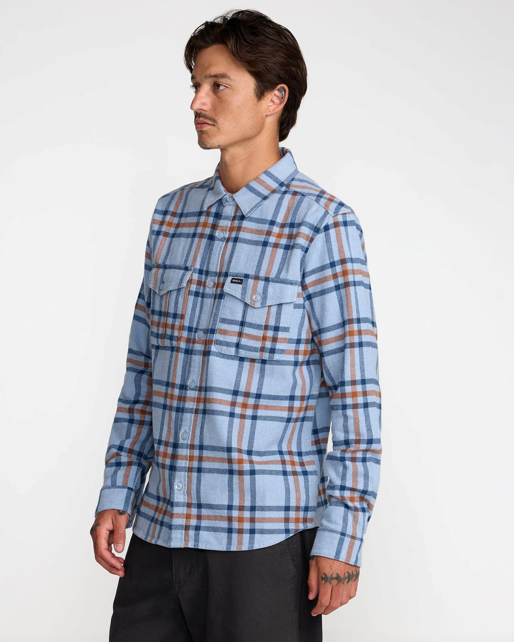 Hughes Flannel - Chambray | RVCA sale