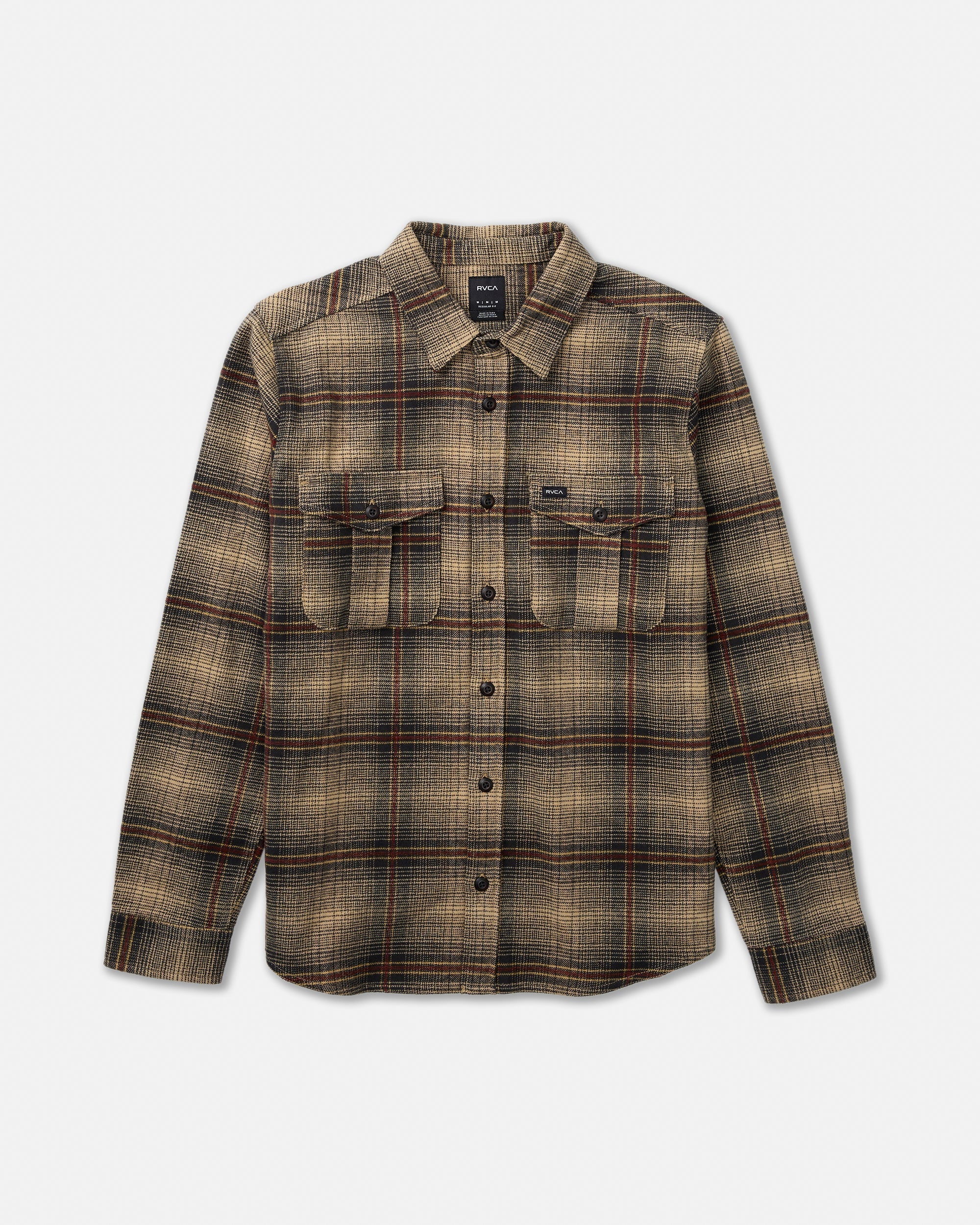Hughes Flannel - Pirate Black | RVCA on sale