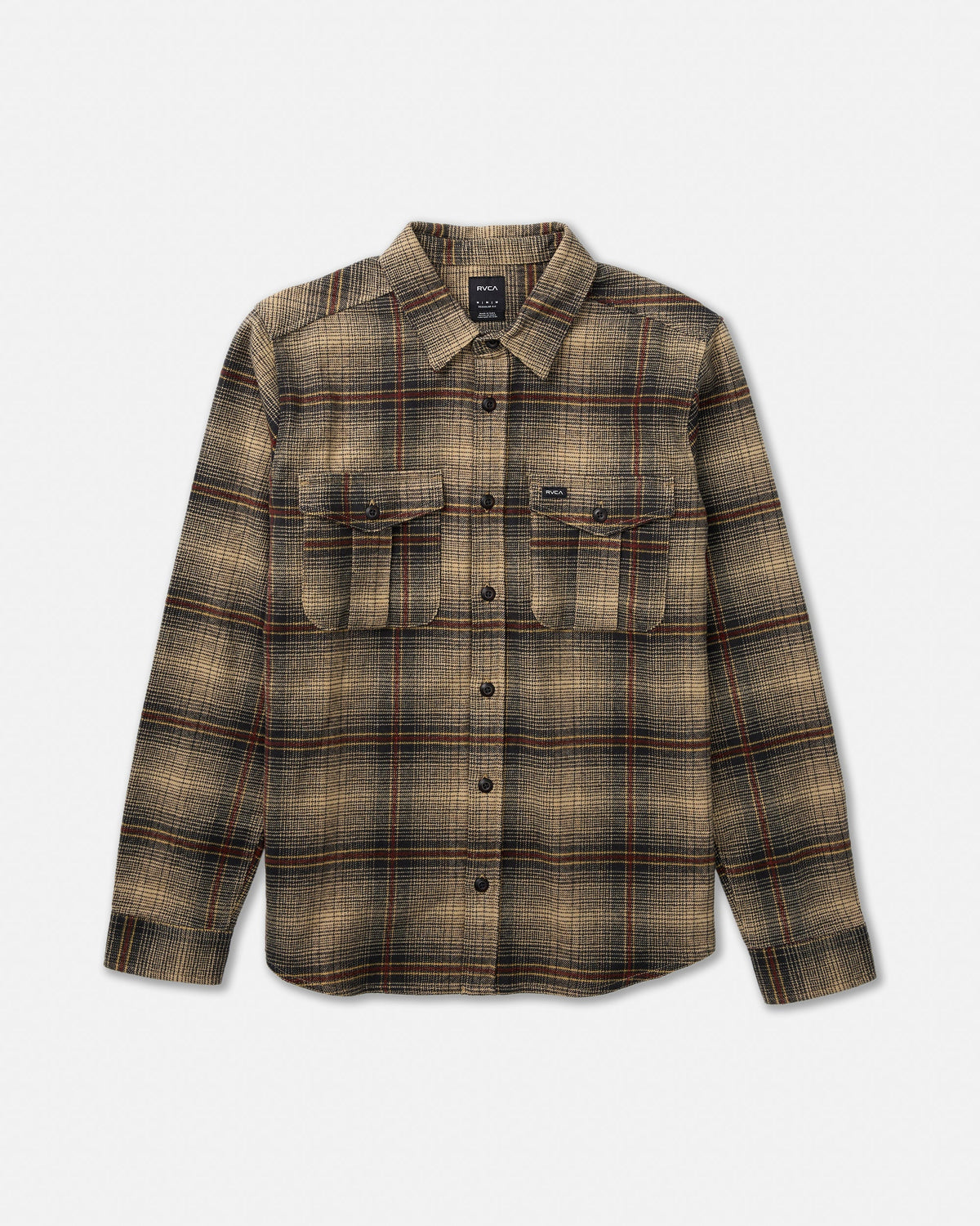 Hughes Flannel - Pirate Black | RVCA on sale