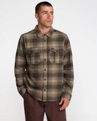 Hughes Flannel - Pirate Black | RVCA on sale