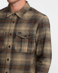 Hughes Flannel - Pirate Black | RVCA on sale