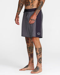 Hawaii Apex 2 Boardshort 18" - Black White | RVCA online